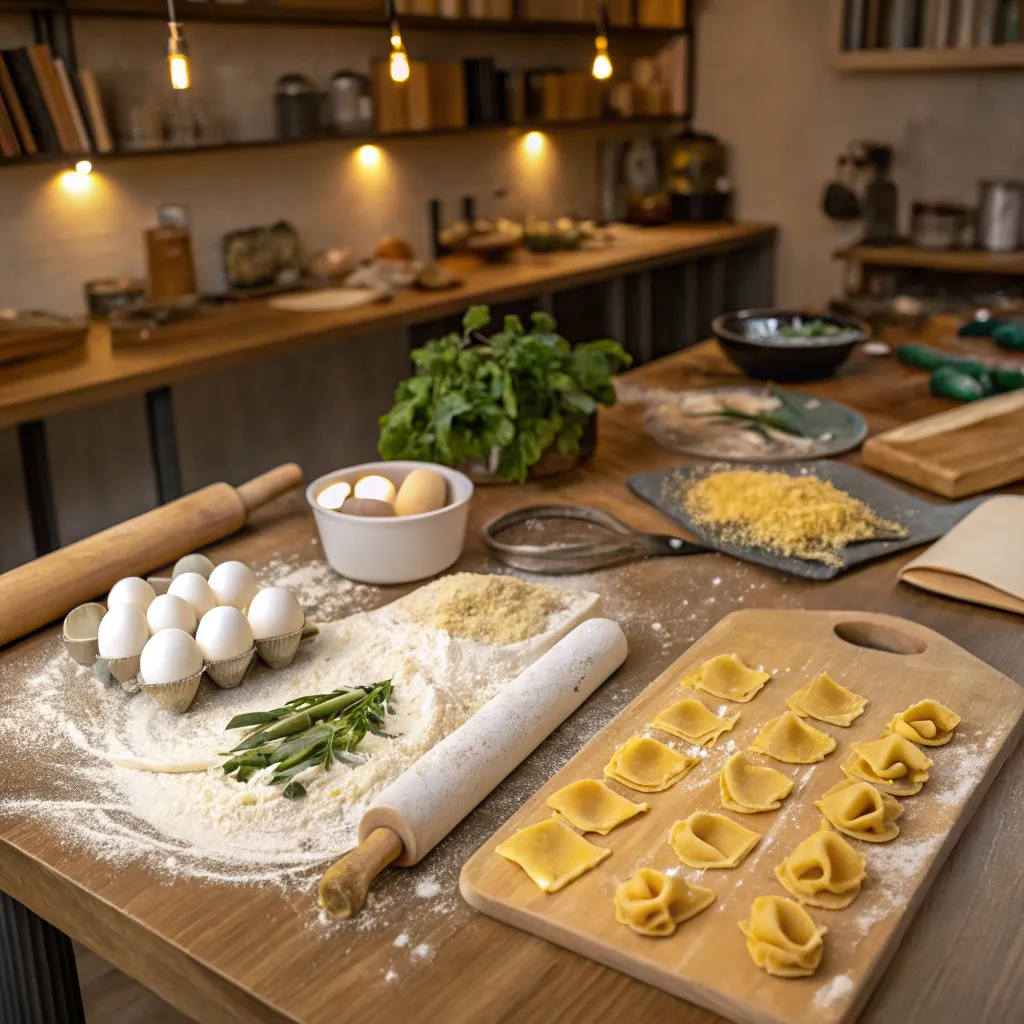 Delicious homemade pasta